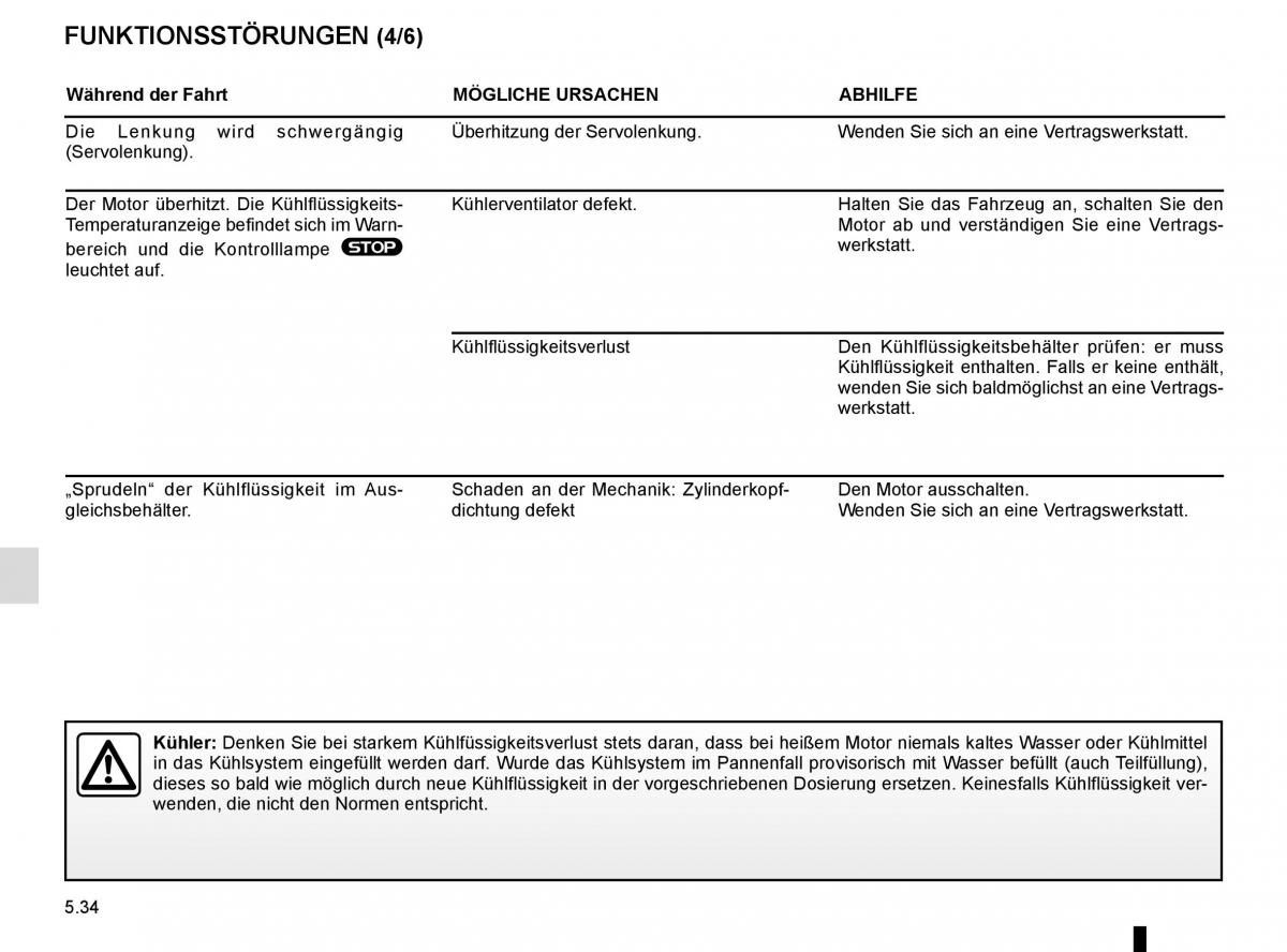 Renault Espace V 5 Handbuch / page 290