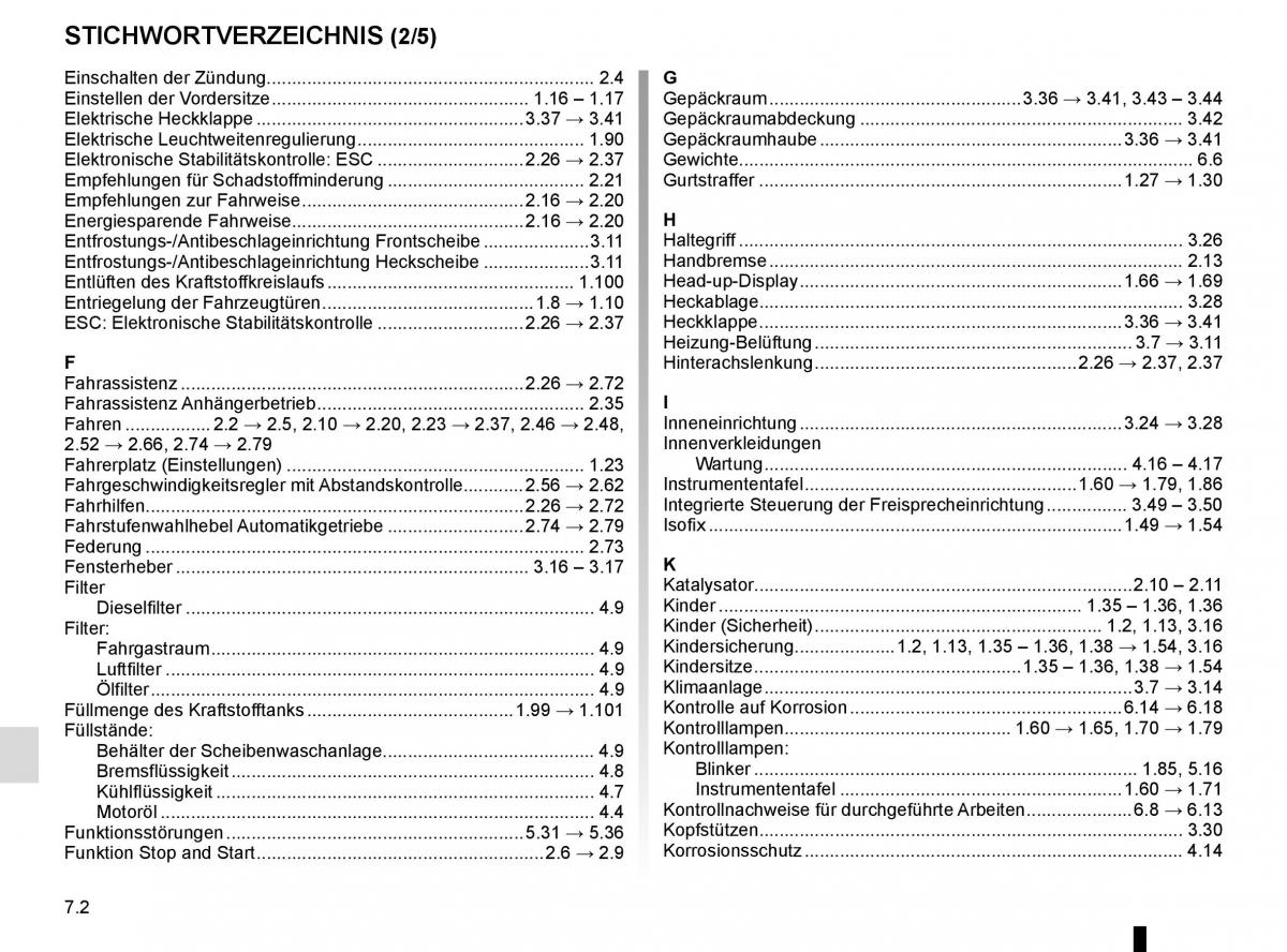 Renault Espace V 5 Handbuch / page 312