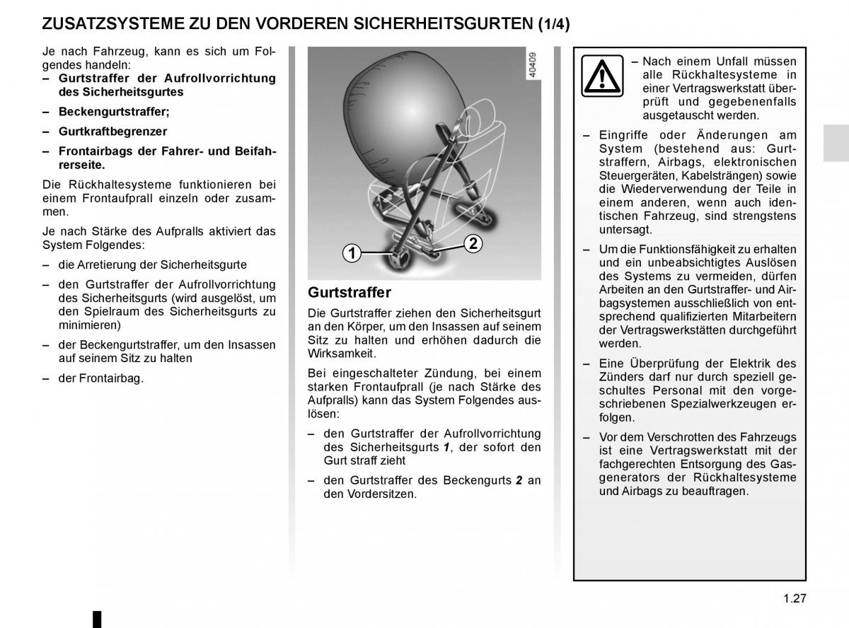 Renault Espace V 5 Handbuch / page 33