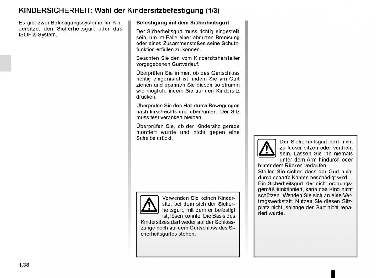 Renault Espace V 5 Handbuch / page 44