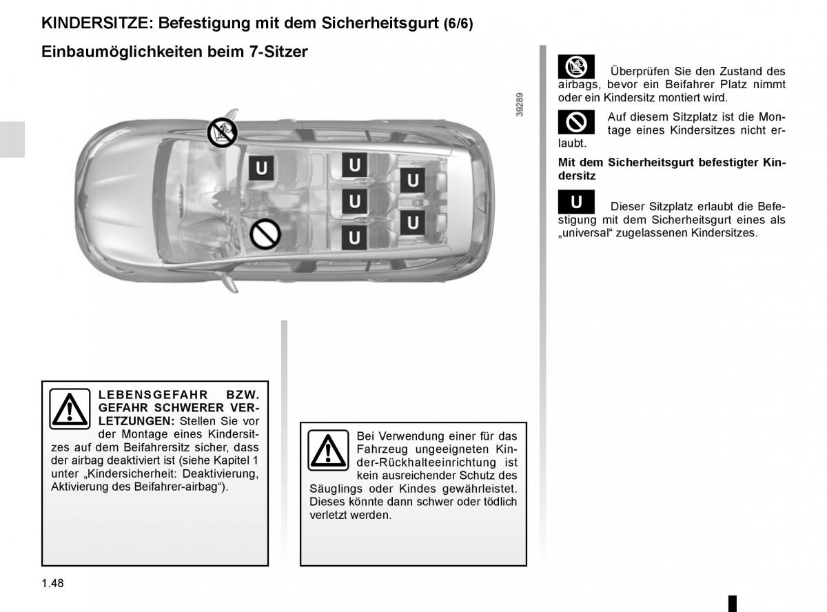 Renault Espace V 5 Handbuch / page 54