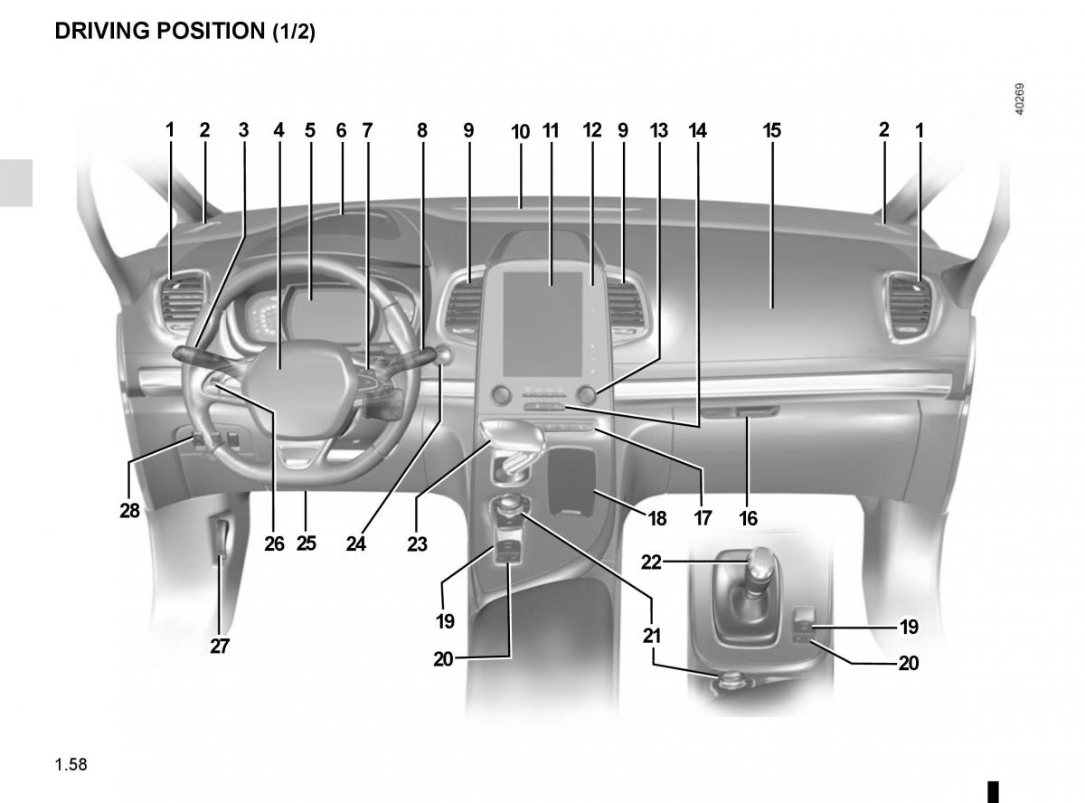 Renault Espace V 5 owners manual / page 64