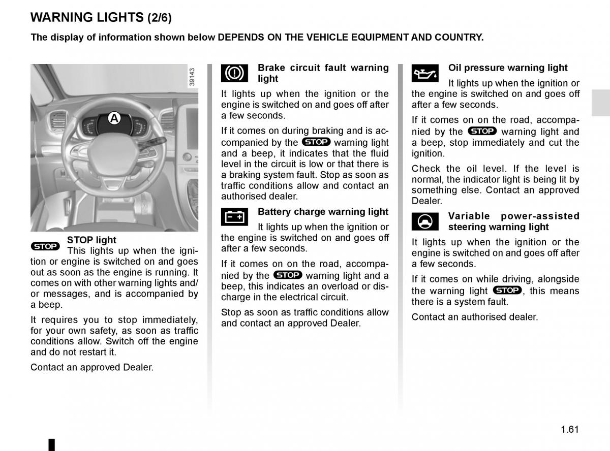 Renault Espace V 5 owners manual / page 67