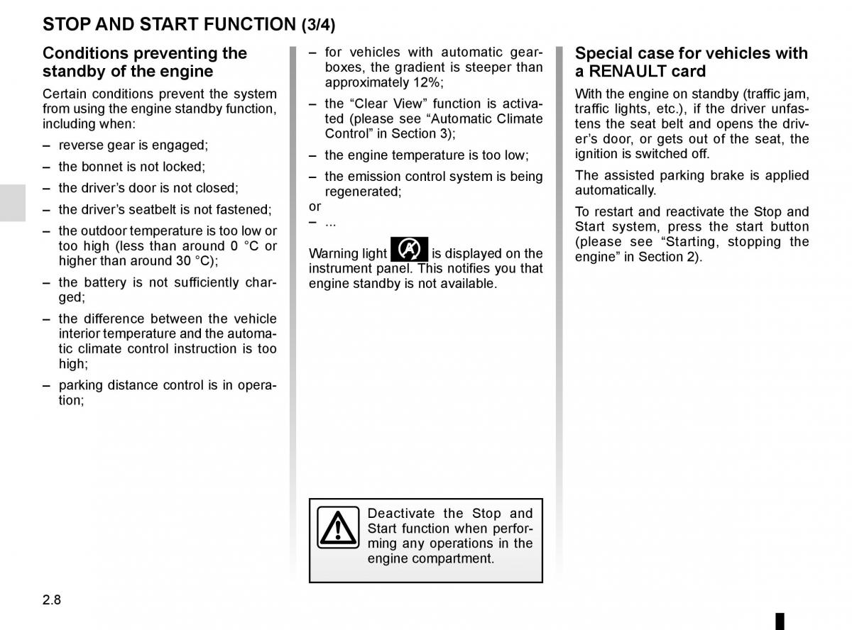 Renault Espace V 5 owners manual / page 116