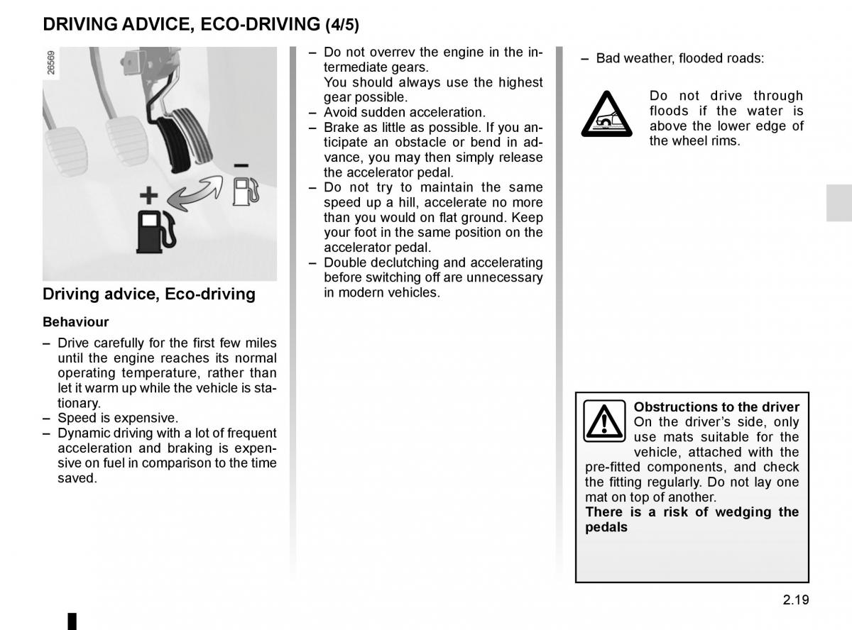 Renault Espace V 5 owners manual / page 127