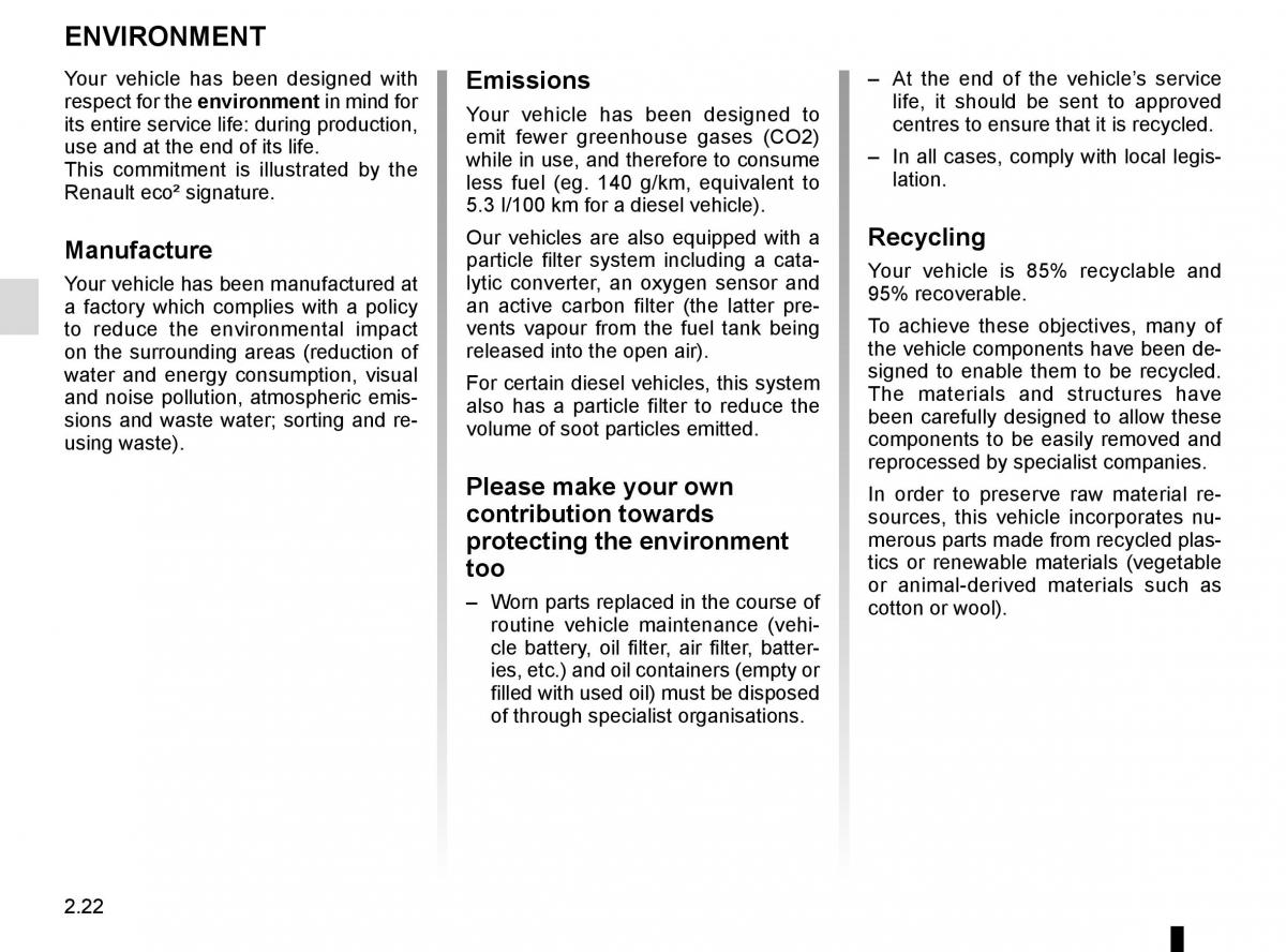 Renault Espace V 5 owners manual / page 130