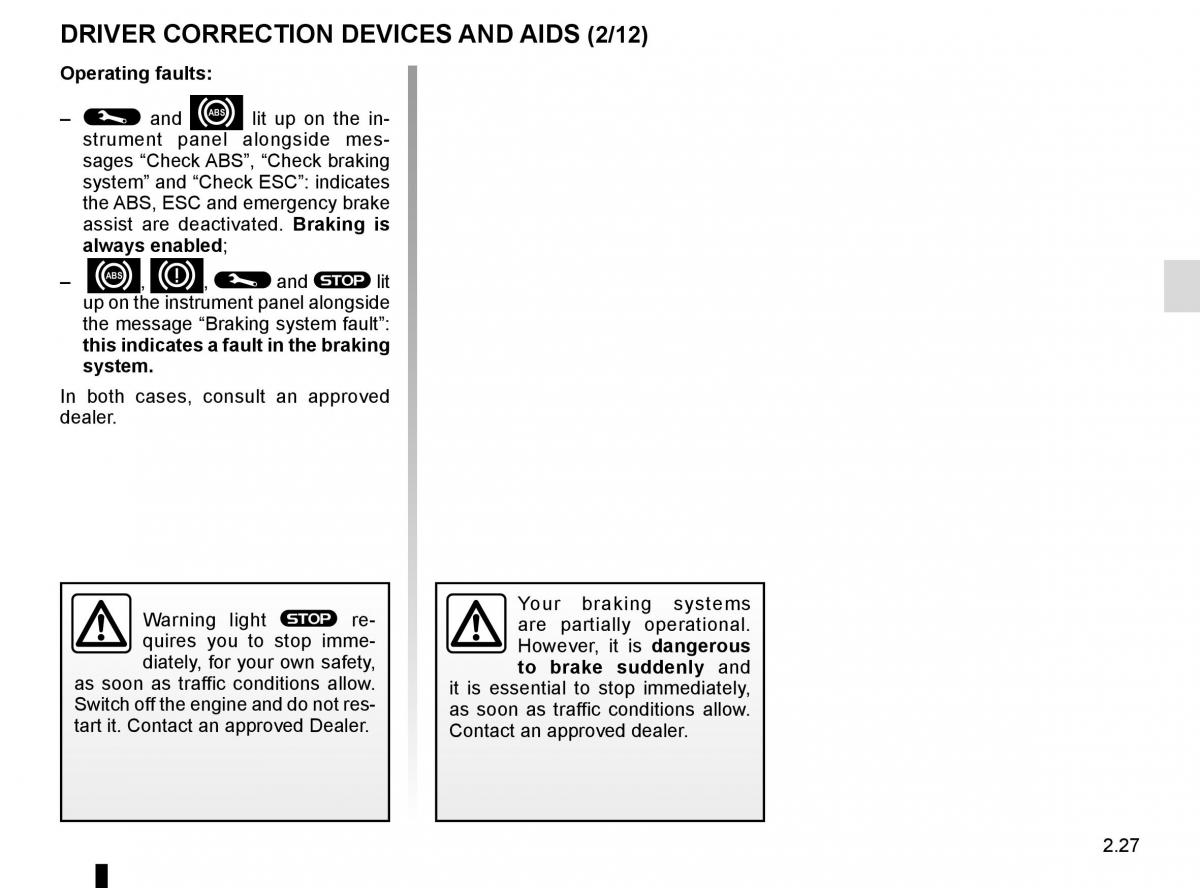 Renault Espace V 5 owners manual / page 135