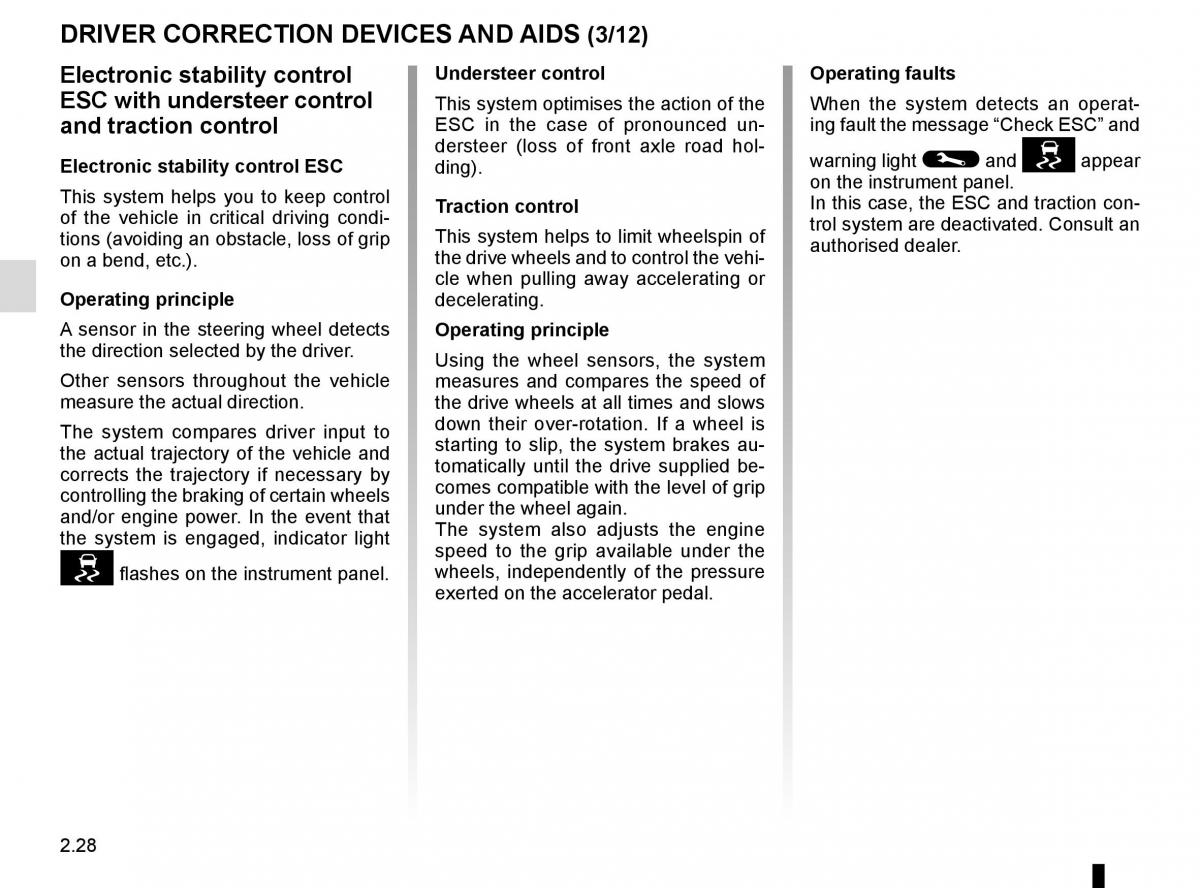 Renault Espace V 5 owners manual / page 136