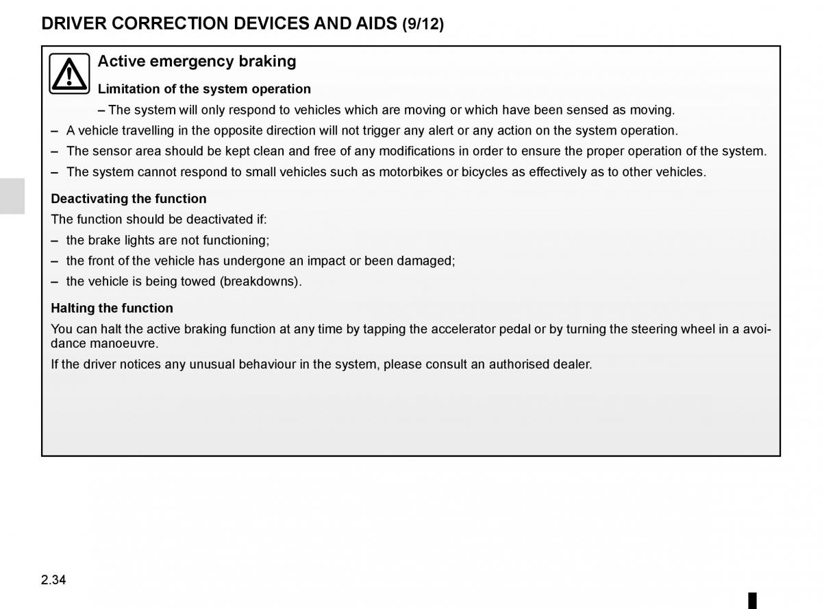 Renault Espace V 5 owners manual / page 142