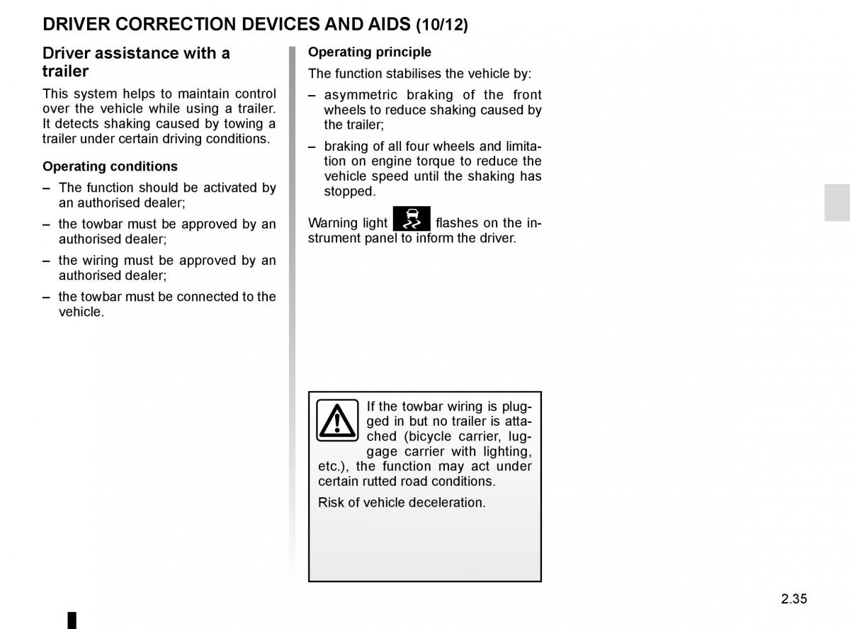 Renault Espace V 5 owners manual / page 143