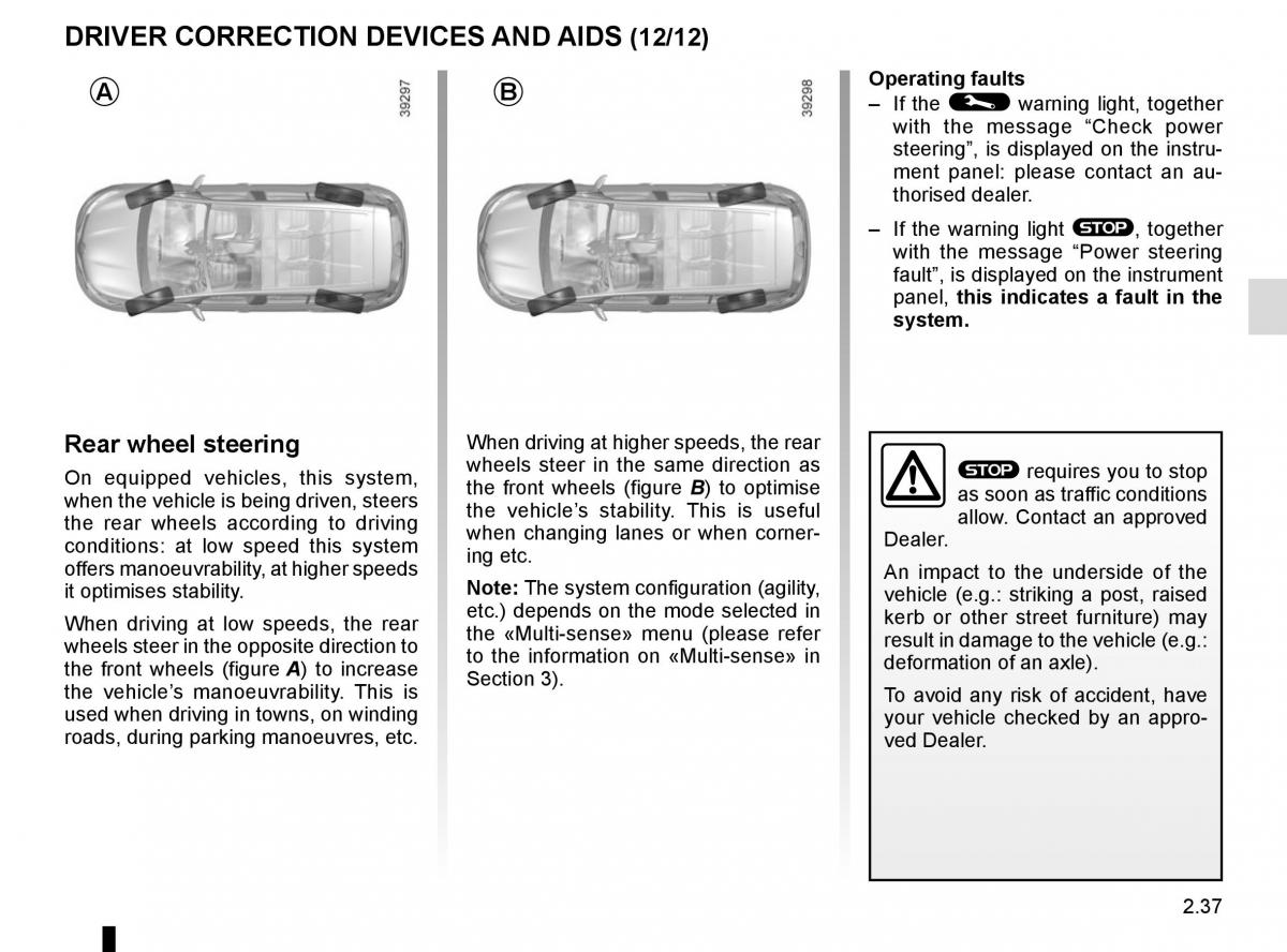 Renault Espace V 5 owners manual / page 145