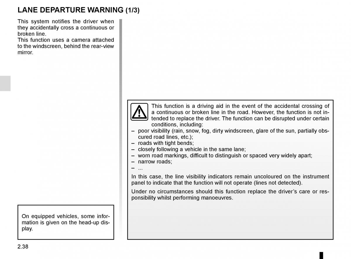 Renault Espace V 5 owners manual / page 146