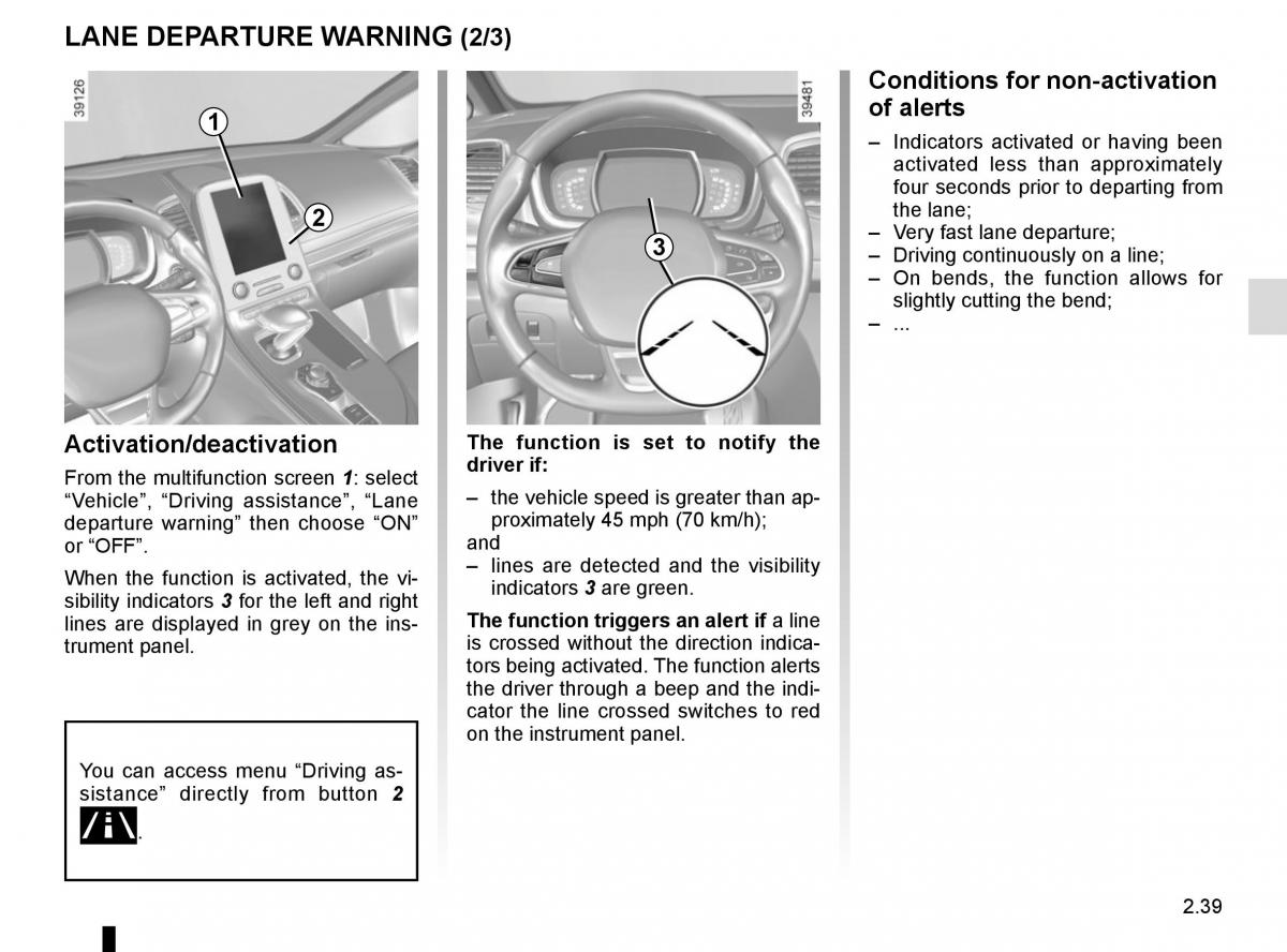 Renault Espace V 5 owners manual / page 147