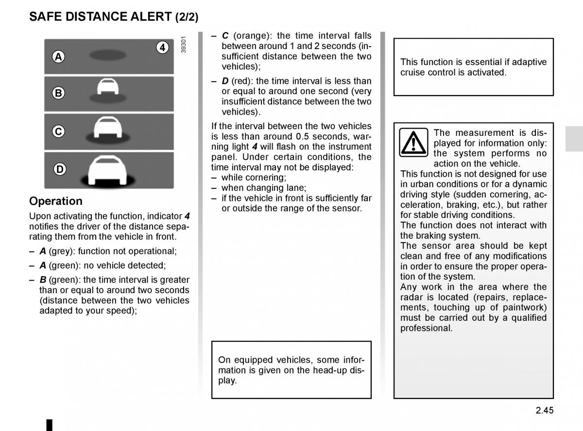 Renault Espace V 5 owners manual / page 153