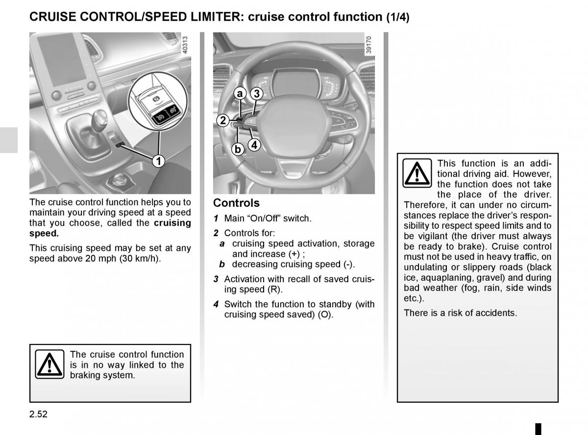 Renault Espace V 5 owners manual / page 160