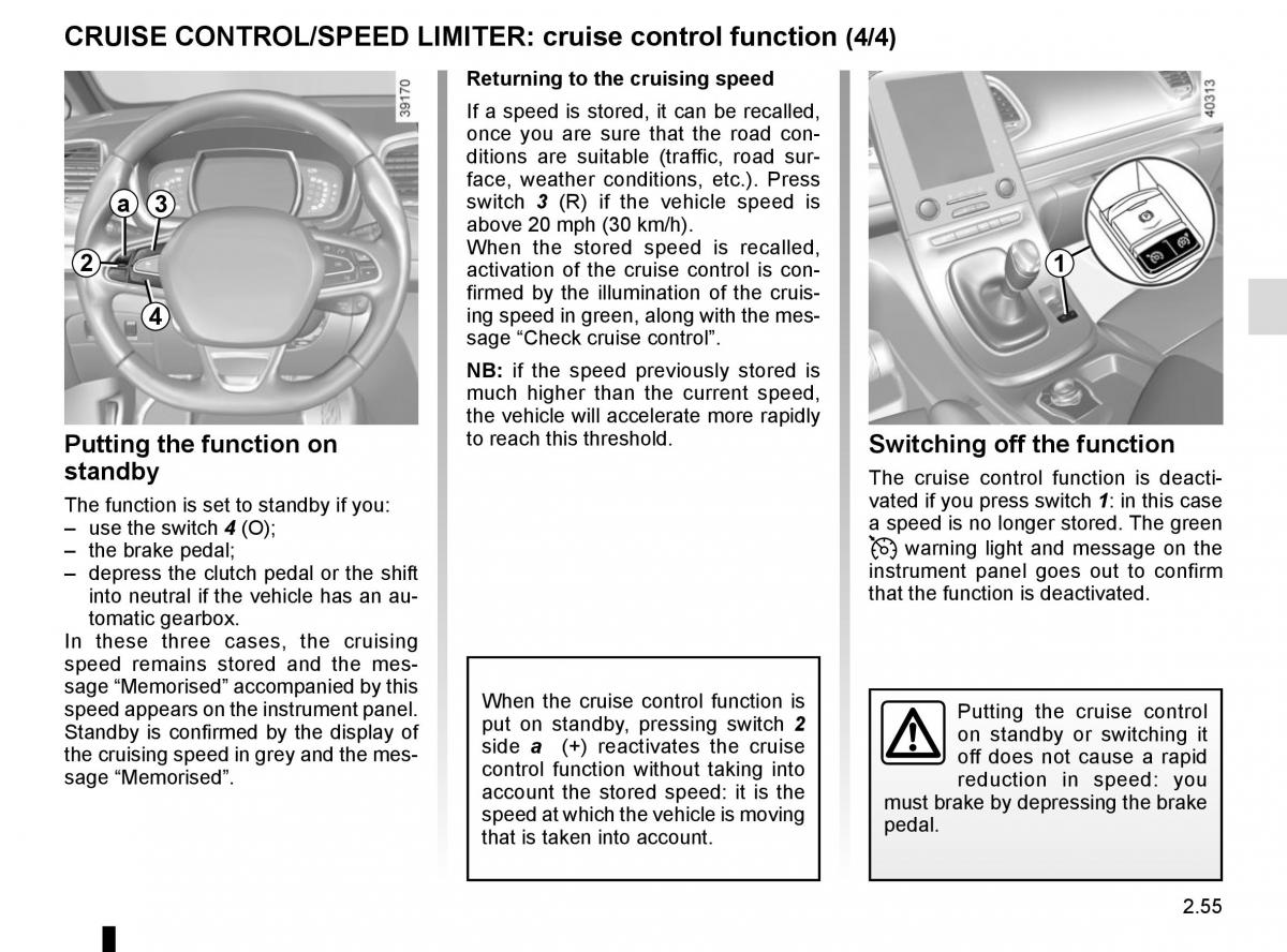 Renault Espace V 5 owners manual / page 163