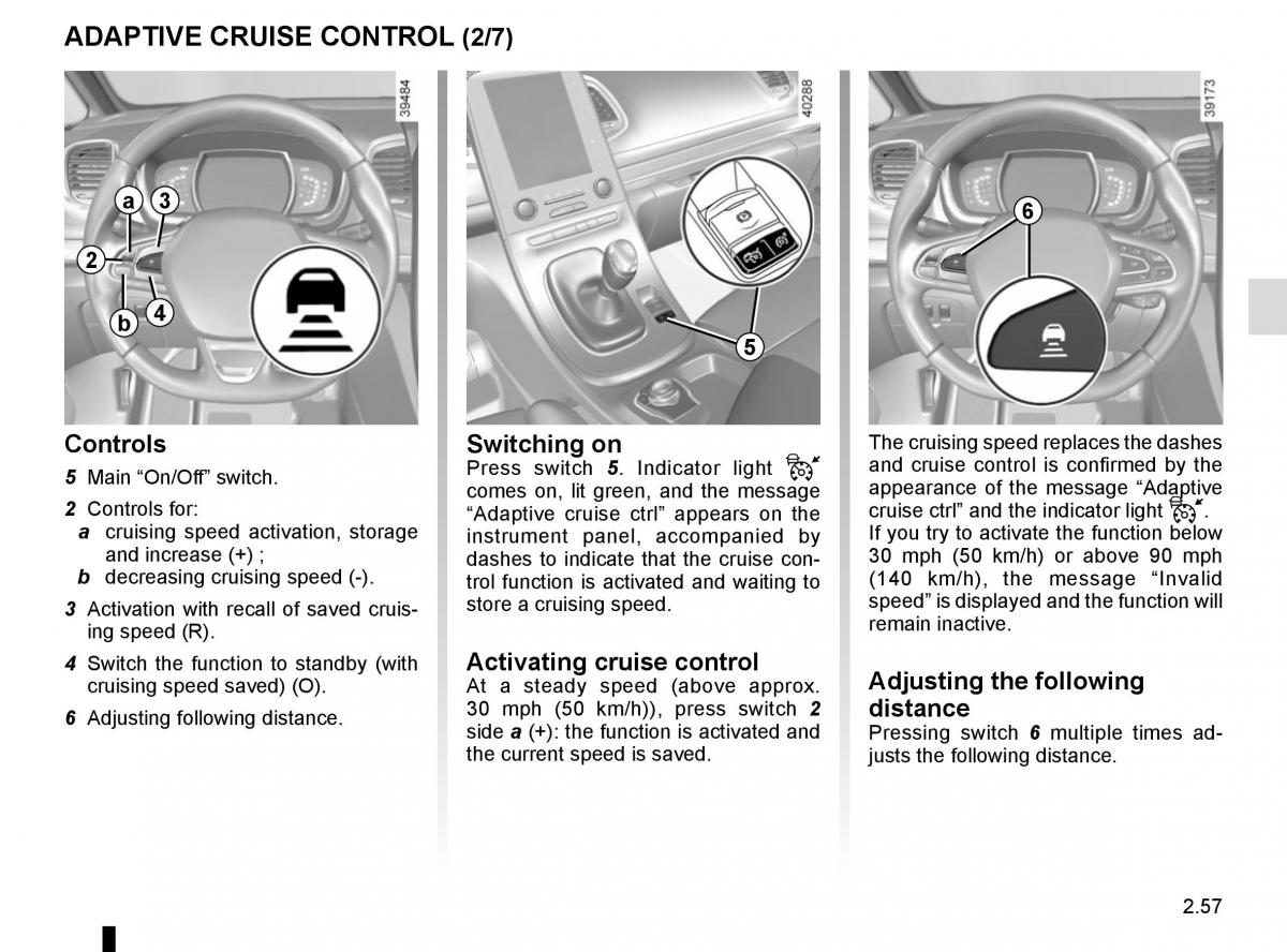 Renault Espace V 5 owners manual / page 165