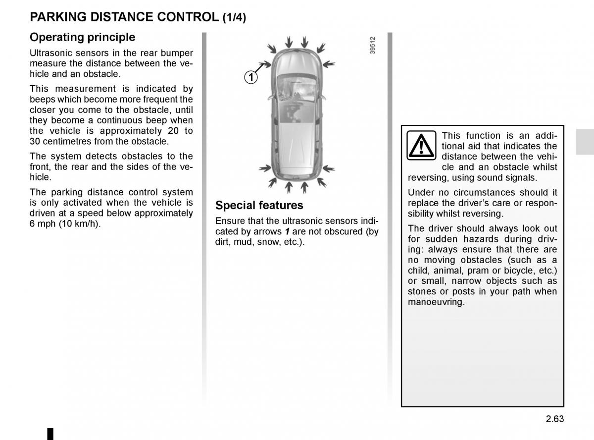 Renault Espace V 5 owners manual / page 171