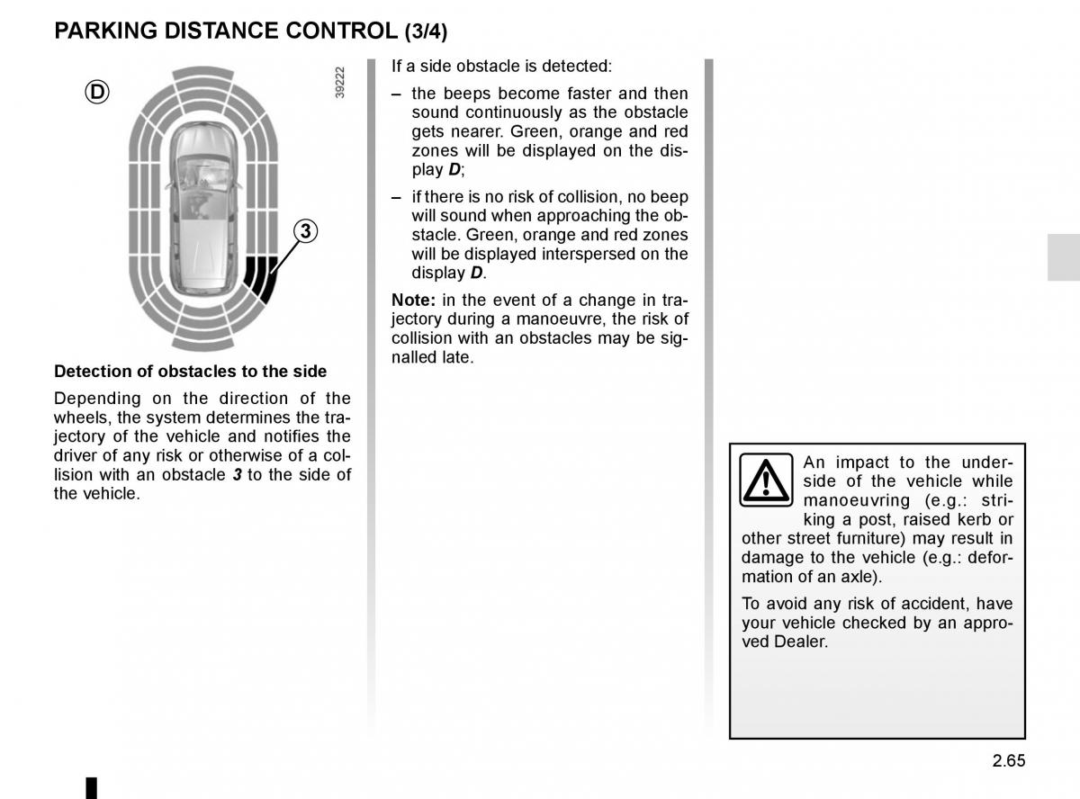 Renault Espace V 5 owners manual / page 173