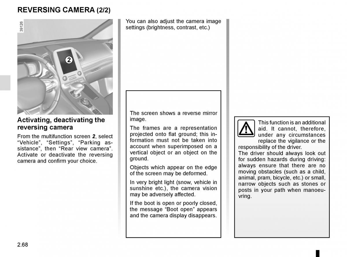 Renault Espace V 5 owners manual / page 176