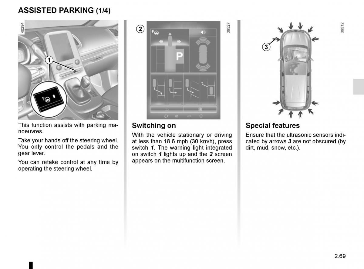 Renault Espace V 5 owners manual / page 177