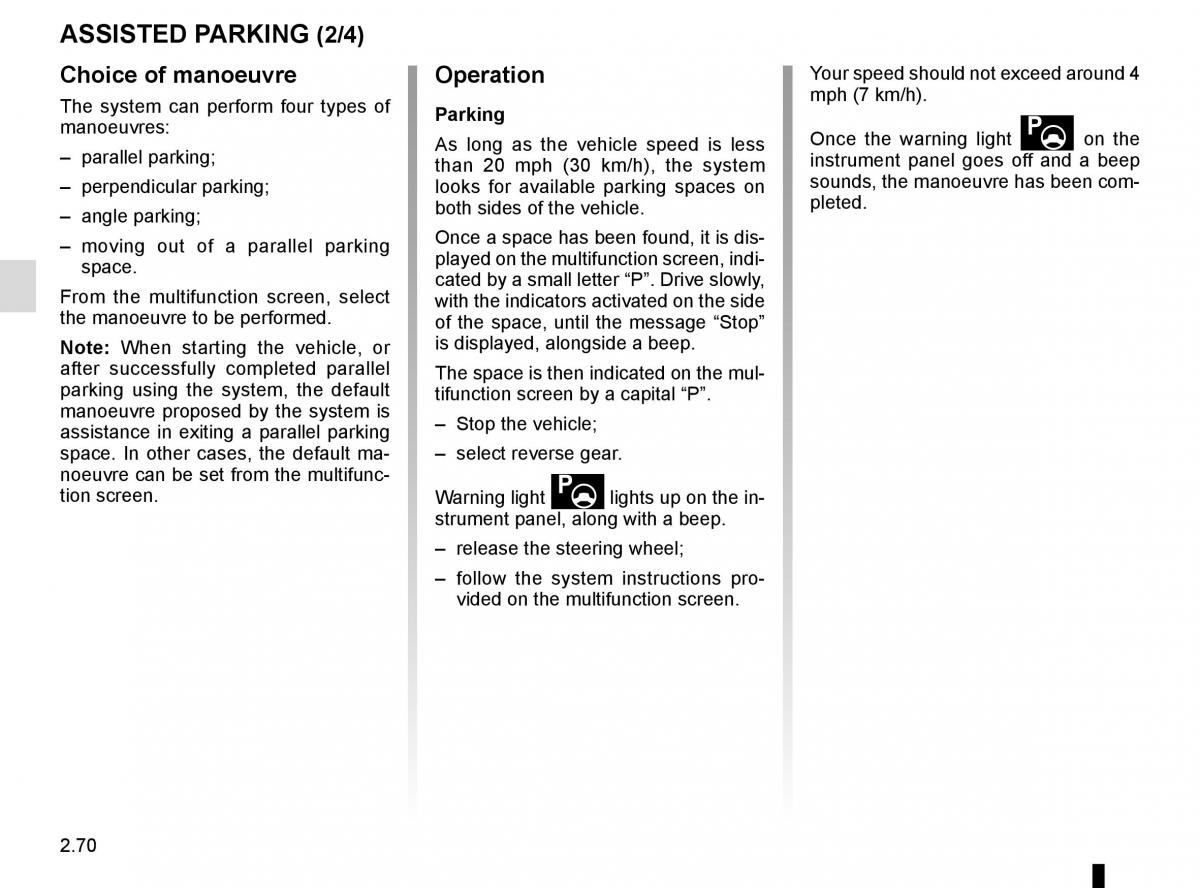 Renault Espace V 5 owners manual / page 178