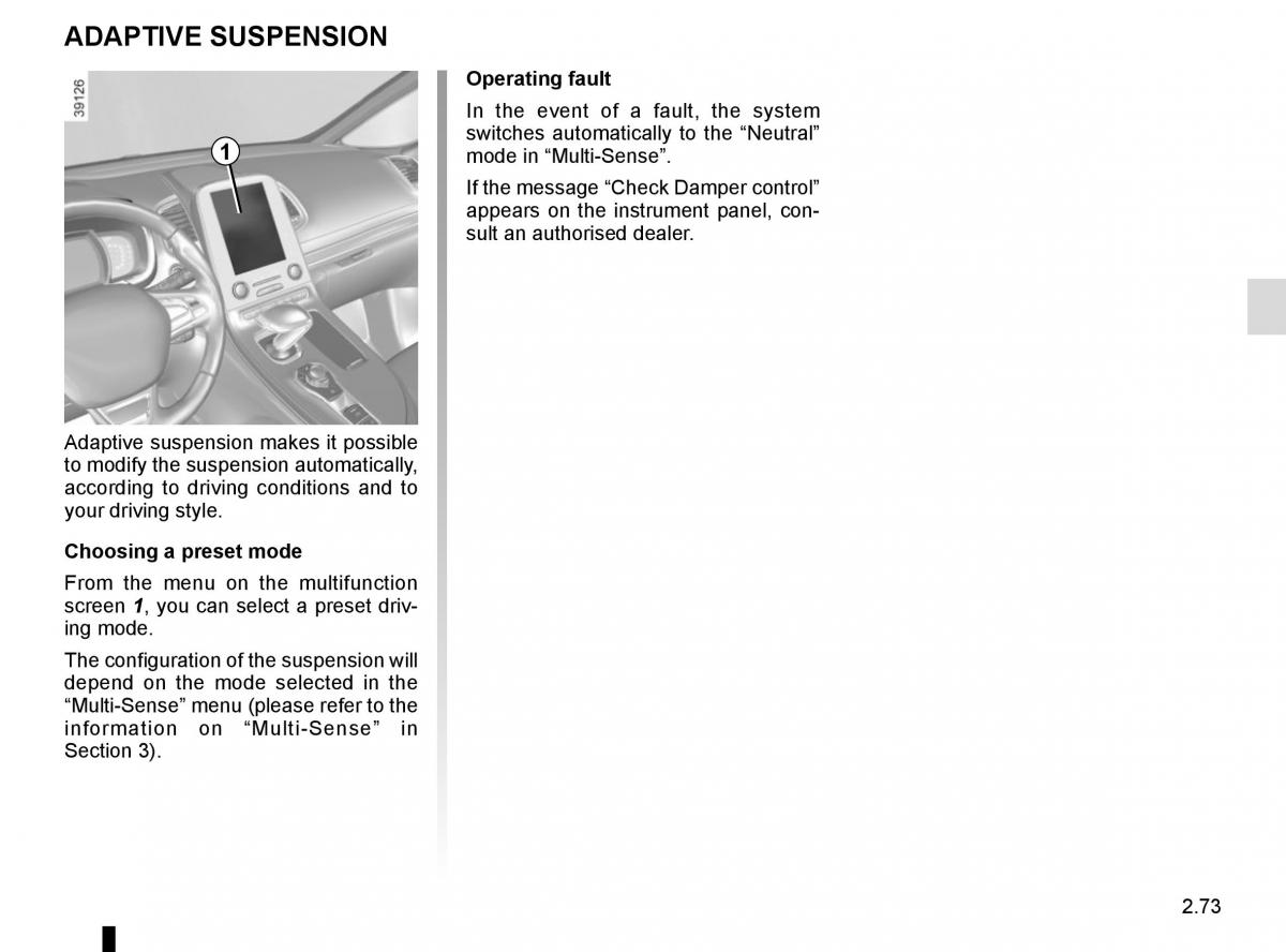 Renault Espace V 5 owners manual / page 181