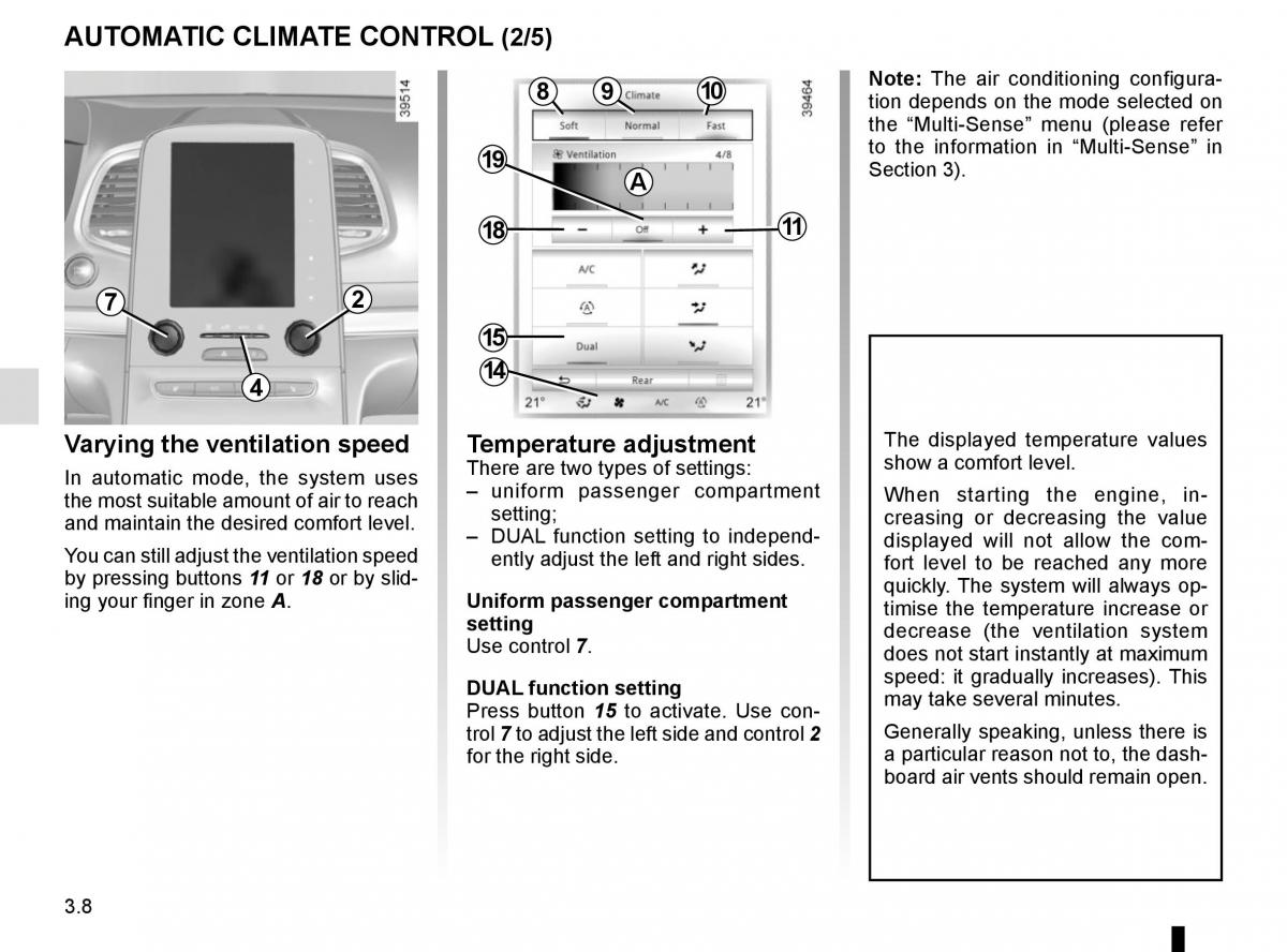 Renault Espace V 5 owners manual / page 196