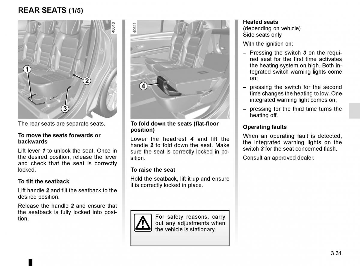 Renault Espace V 5 owners manual / page 219