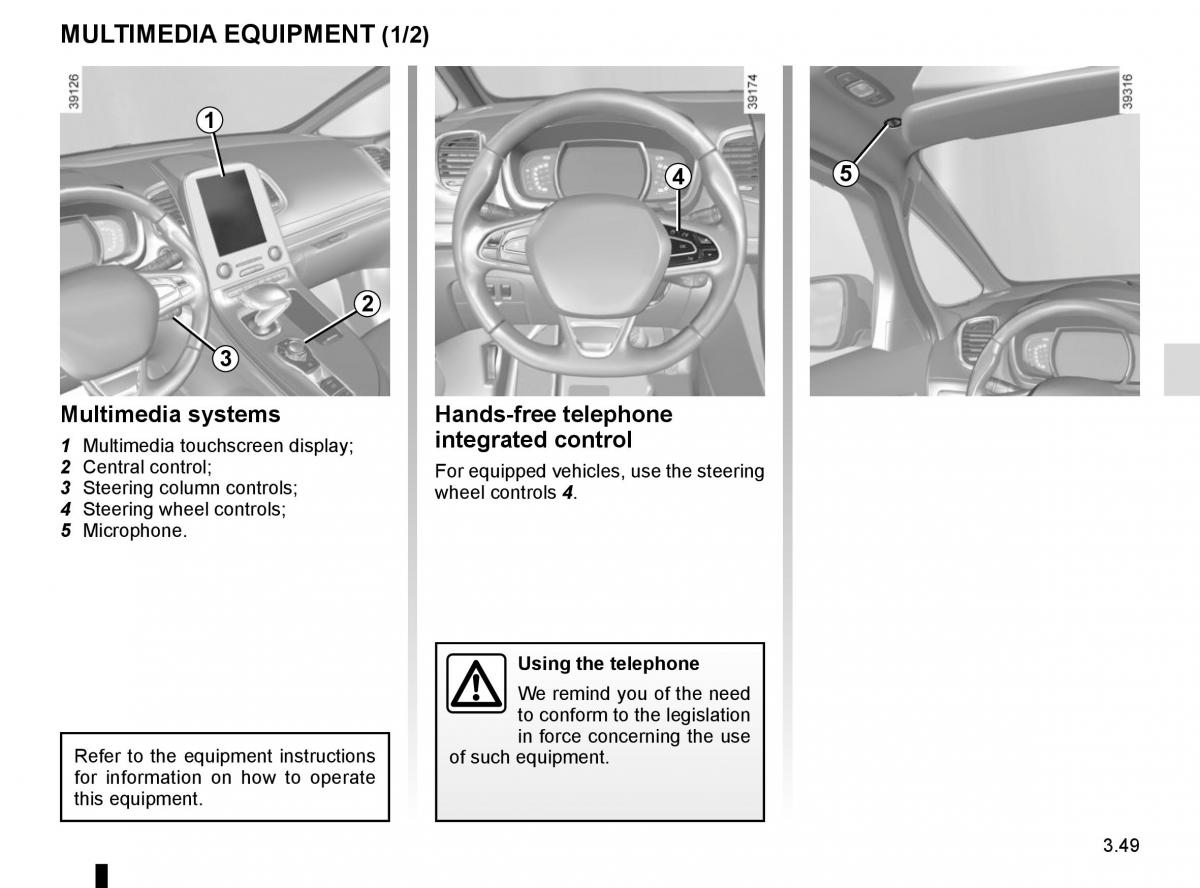 Renault Espace V 5 owners manual / page 237