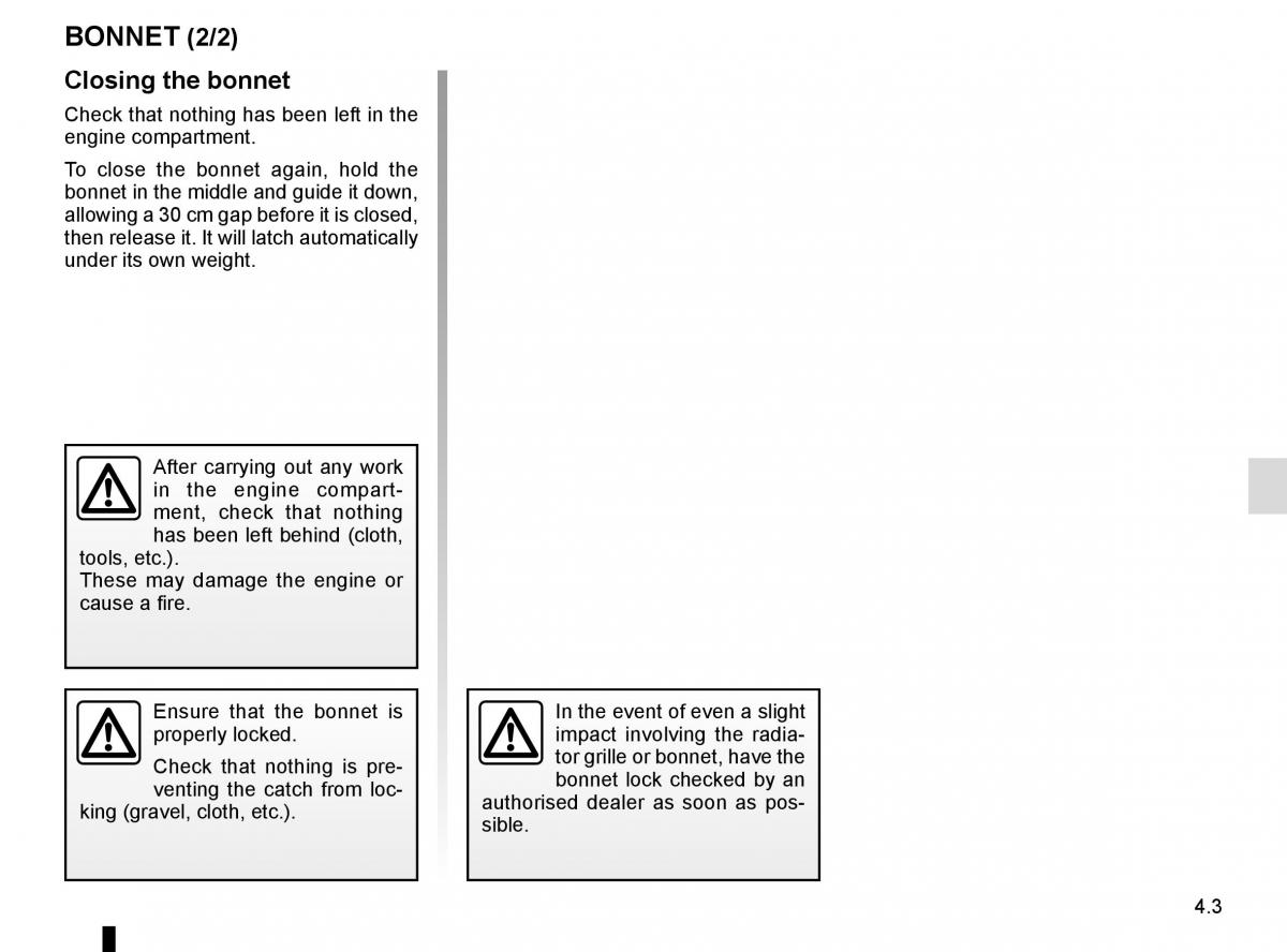 Renault Espace V 5 owners manual / page 241