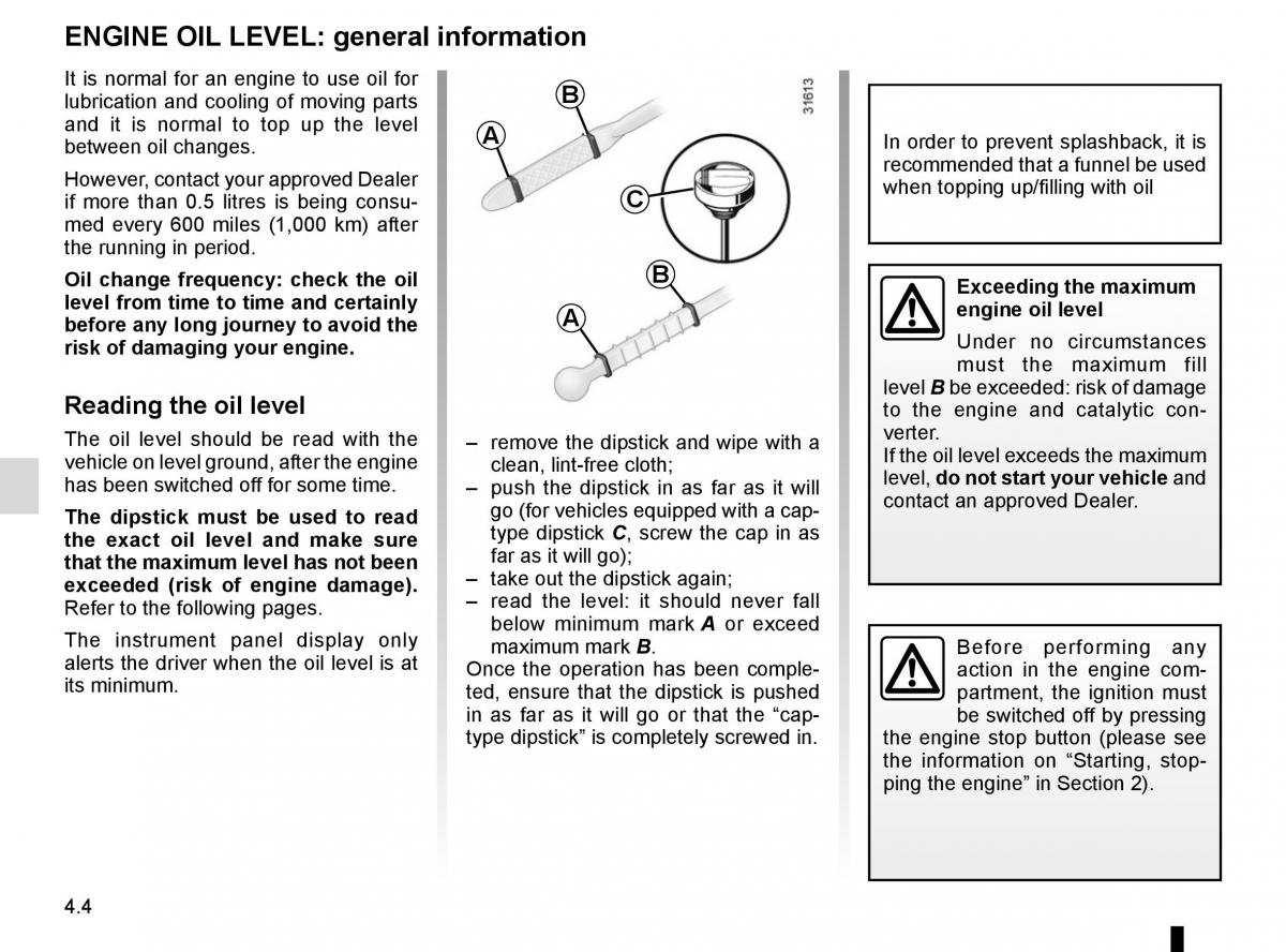 Renault Espace V 5 owners manual / page 242