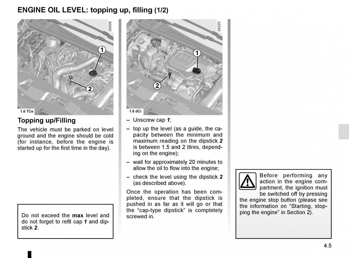 Renault Espace V 5 owners manual / page 243