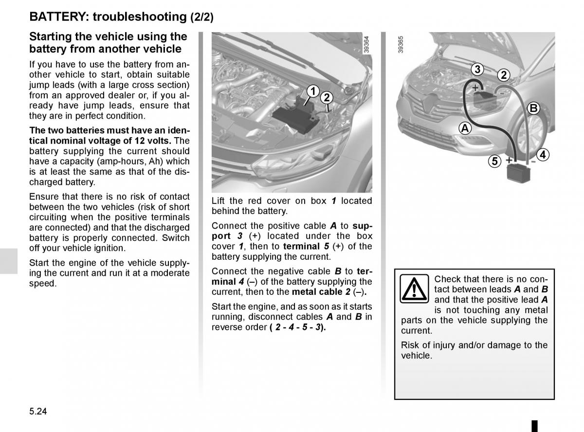 Renault Espace V 5 owners manual / page 280