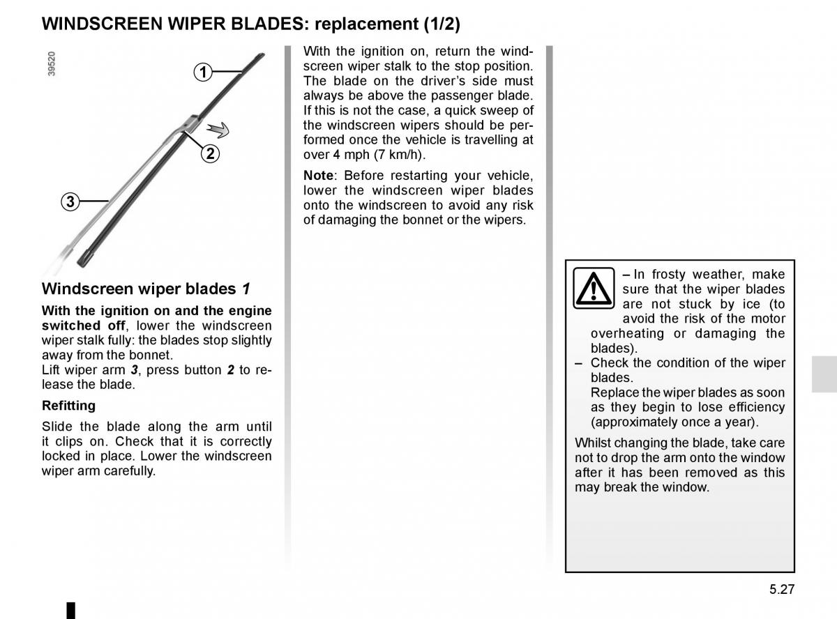 Renault Espace V 5 owners manual / page 283