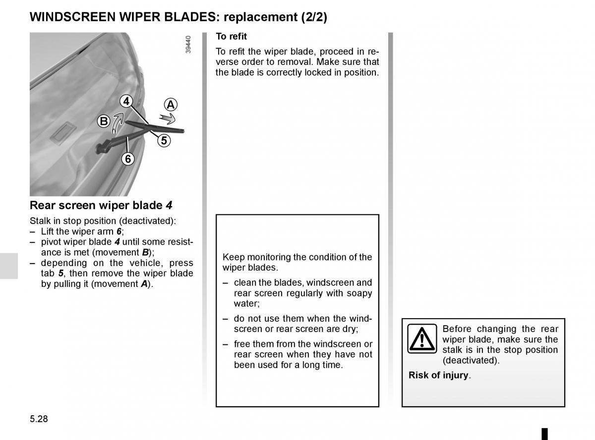 Renault Espace V 5 owners manual / page 284