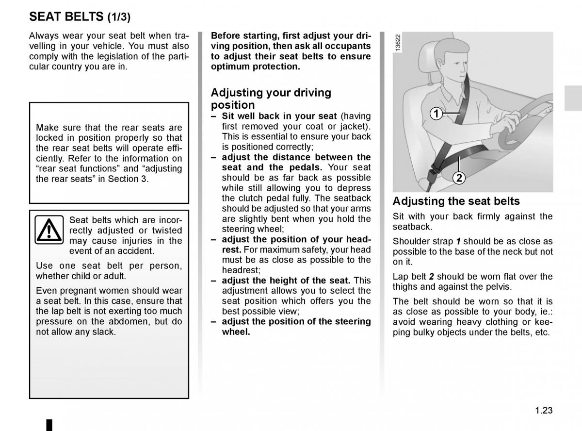 Renault Espace V 5 owners manual / page 29