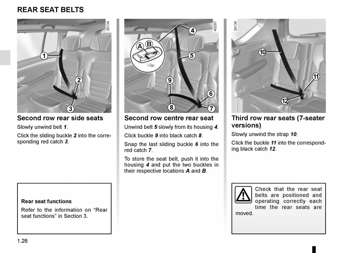Renault Espace V 5 owners manual / page 32