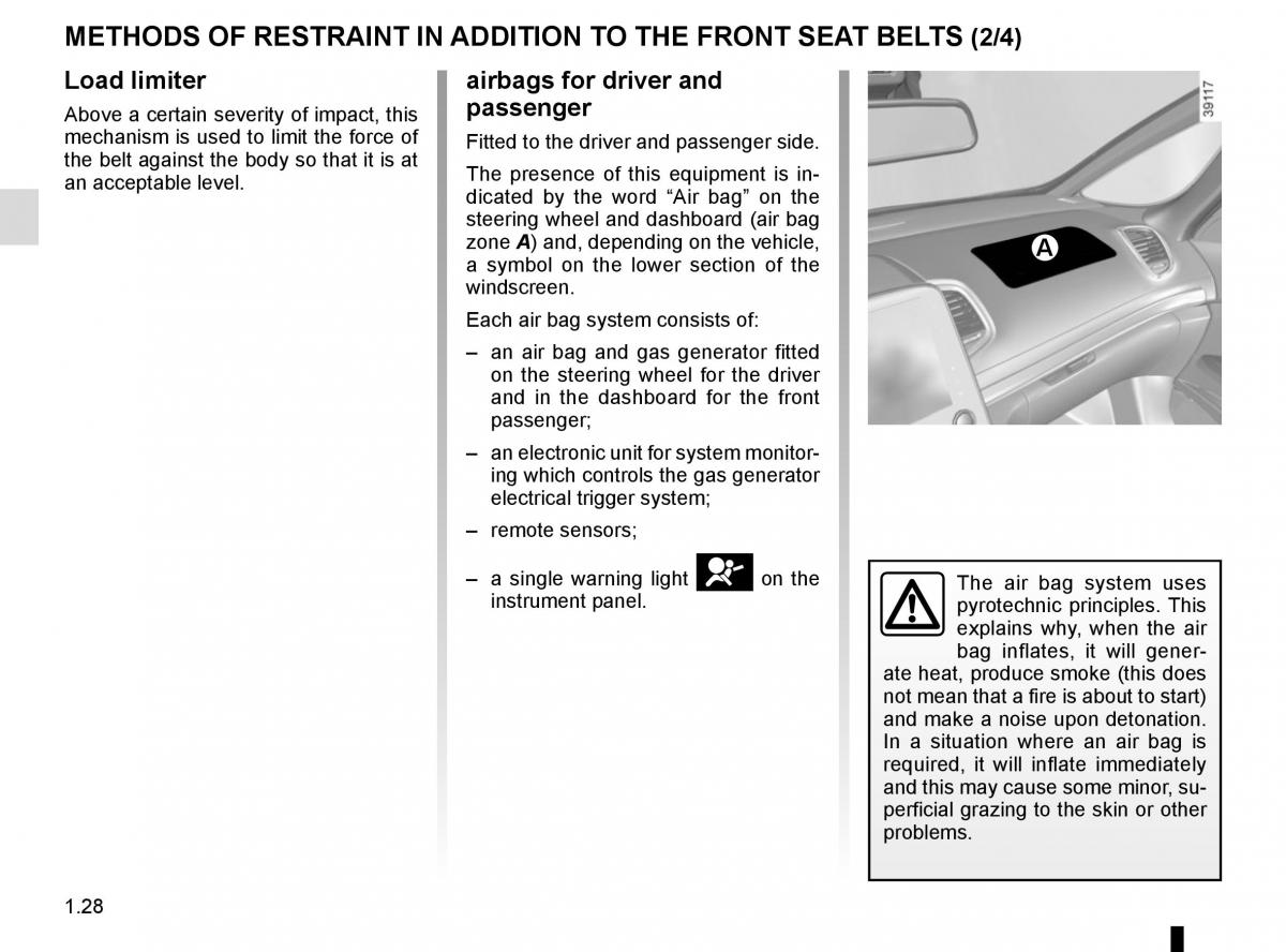 Renault Espace V 5 owners manual / page 34