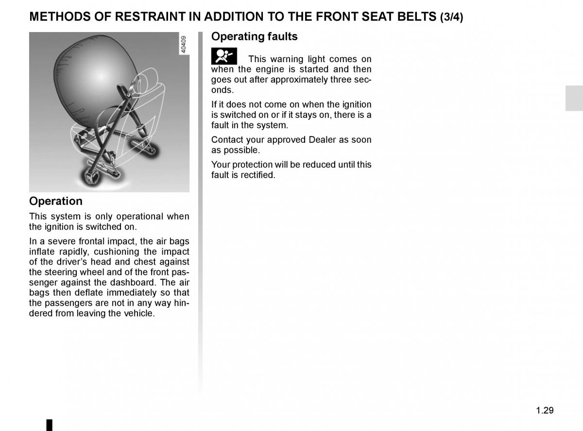 Renault Espace V 5 owners manual / page 35