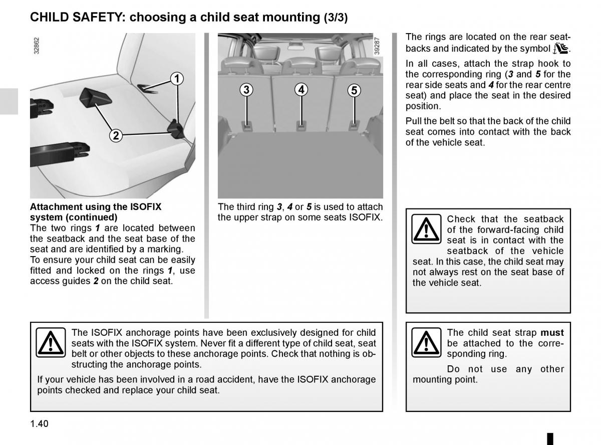 Renault Espace V 5 owners manual / page 46