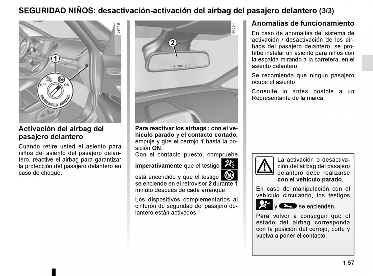 Renault Espace V 5 manual del propietario / page 63