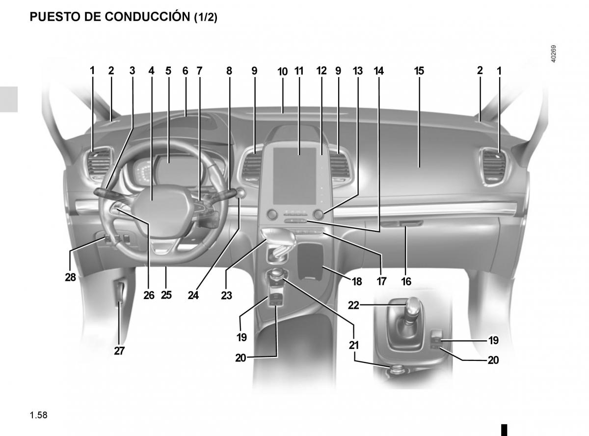 Renault Espace V 5 manual del propietario / page 64