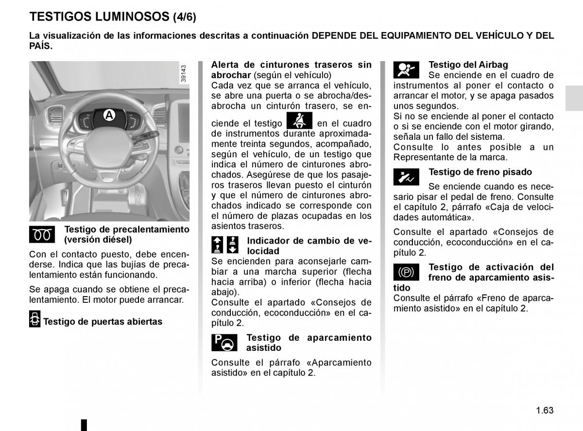 Renault Espace V 5 manual del propietario / page 69