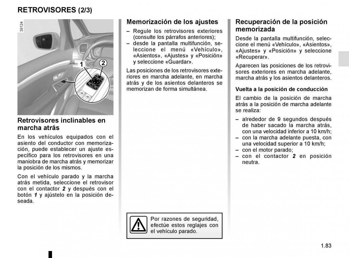 Renault Espace V 5 manual del propietario / page 89