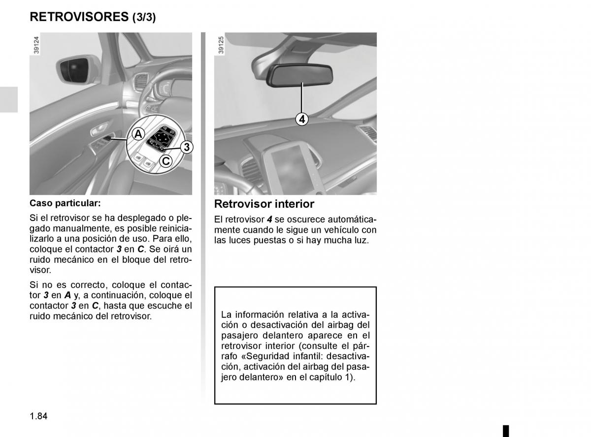 Renault Espace V 5 manual del propietario / page 90