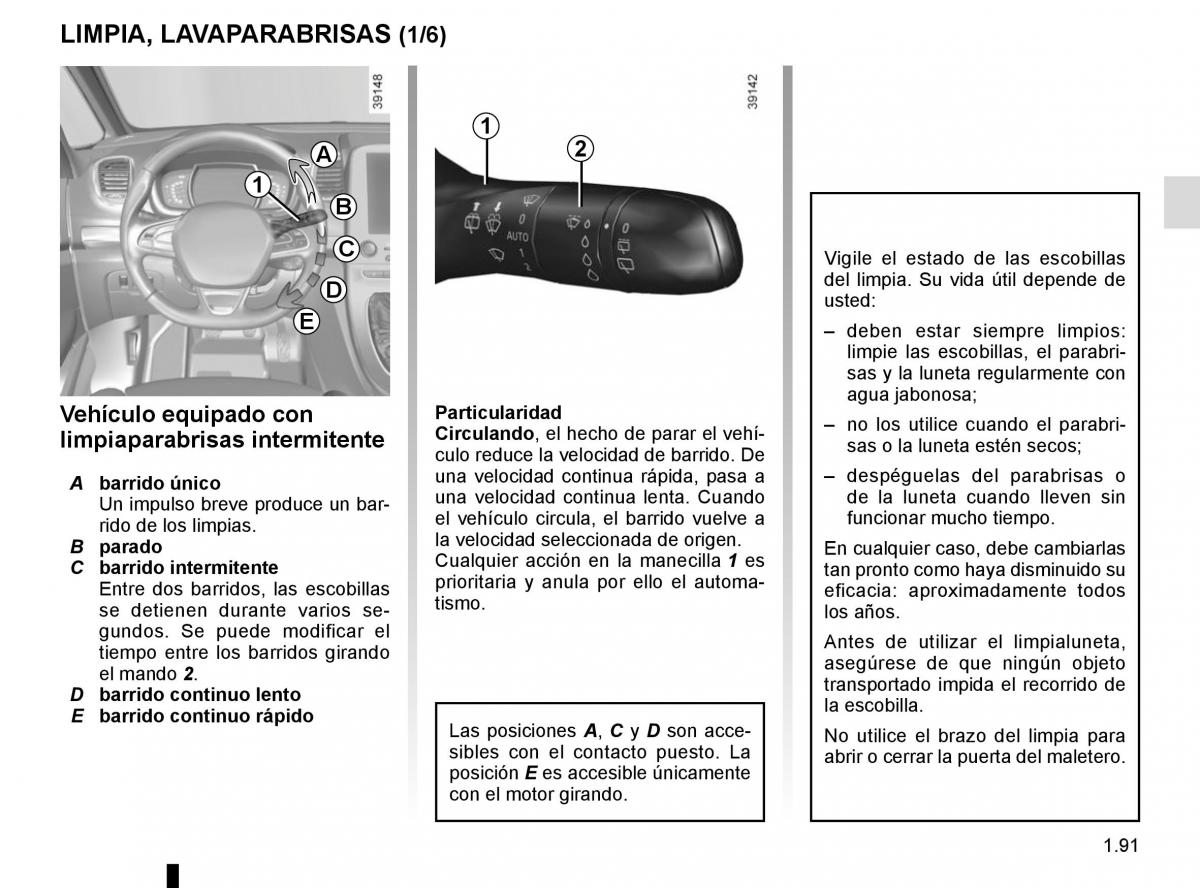 Renault Espace V 5 manual del propietario / page 97