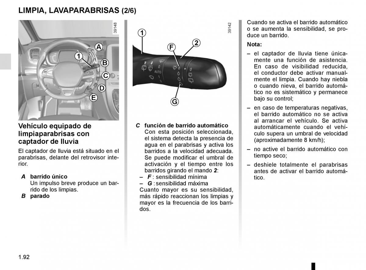 Renault Espace V 5 manual del propietario / page 98