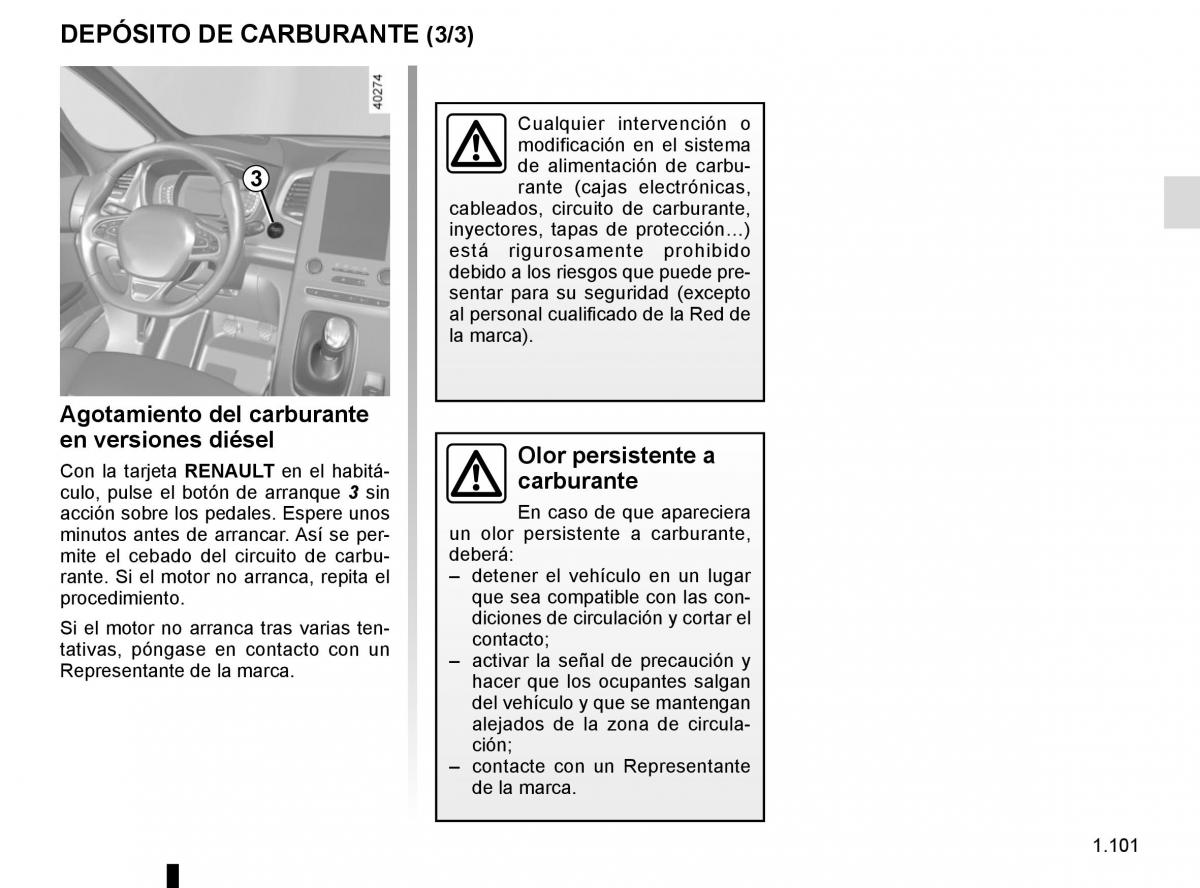 Renault Espace V 5 manual del propietario / page 107