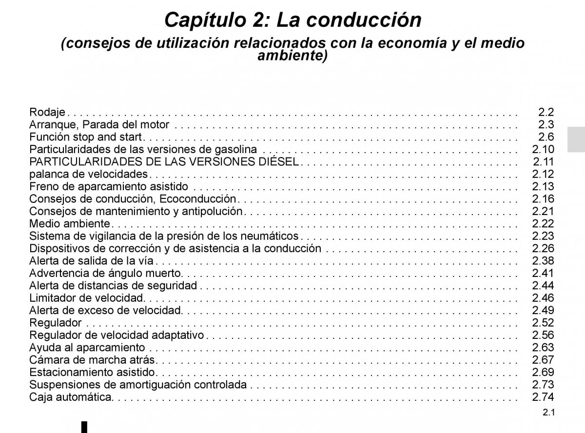 Renault Espace V 5 manual del propietario / page 109